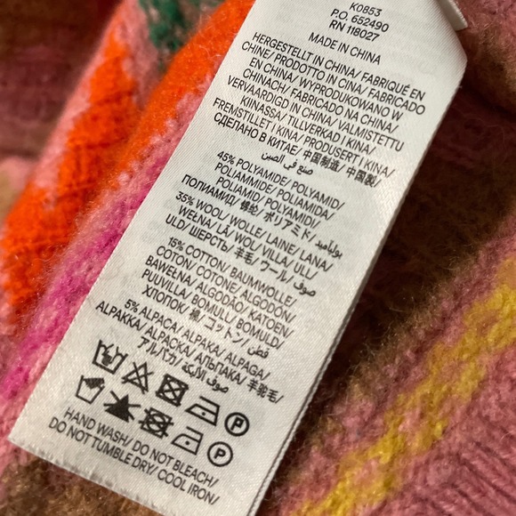 Boden Edie Fair Isle Sweater Pink Colorful Bird Animal Print Crew Neck Jumper - Picture 6 of 15